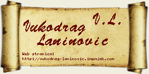 Vukodrag Laninović vizit kartica